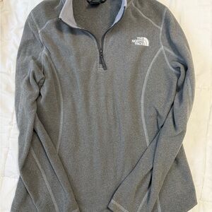 The North Face women’s Gray half zip Sweater